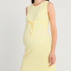 Mamalicious Maternity Dress 'Mlmalene' Yellow Short Jersey Dress Medium